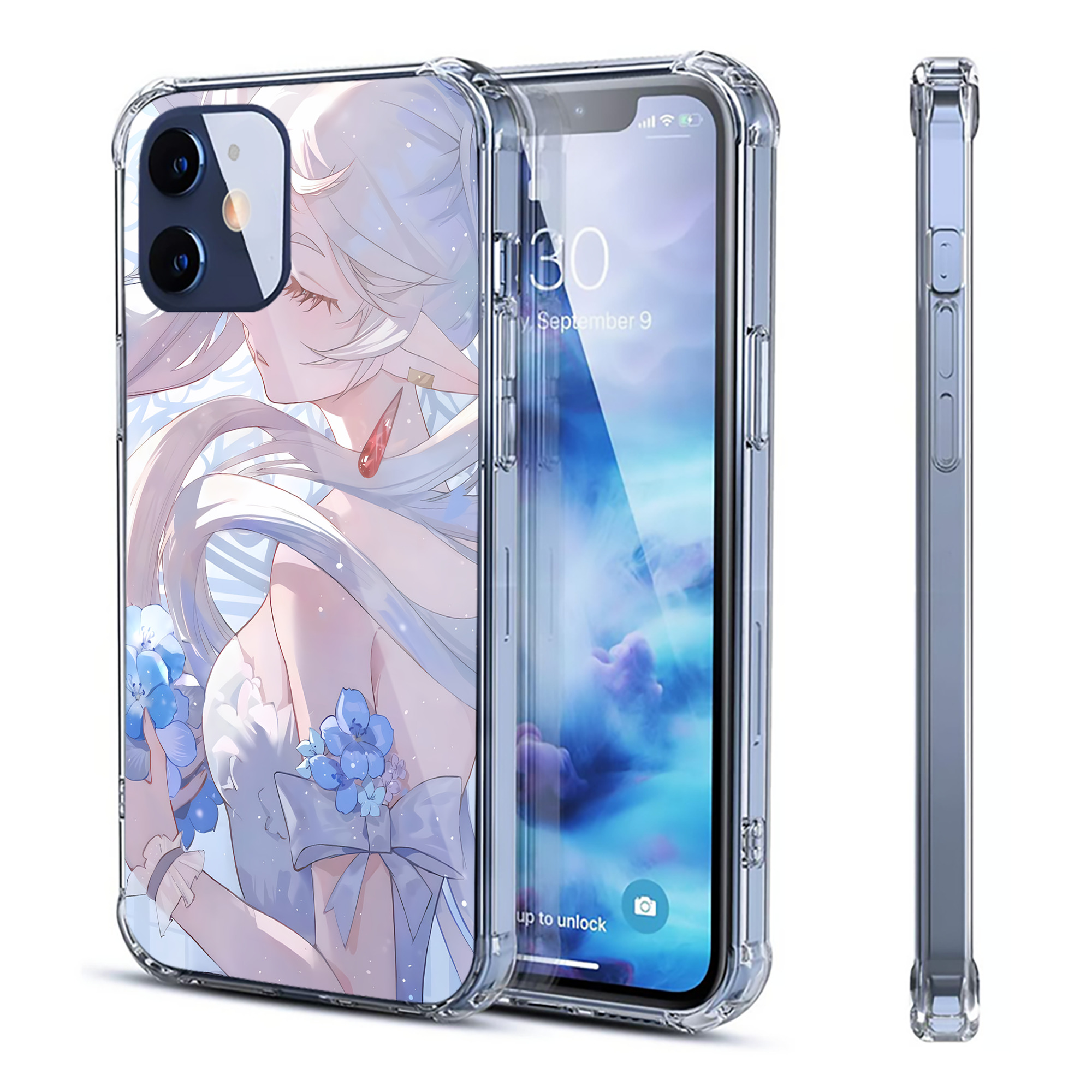 （画像用） 葬送のフリーレン Frieren 【iPhone 12シリーズ対応】透明スマホケース（クリアソフトケース）